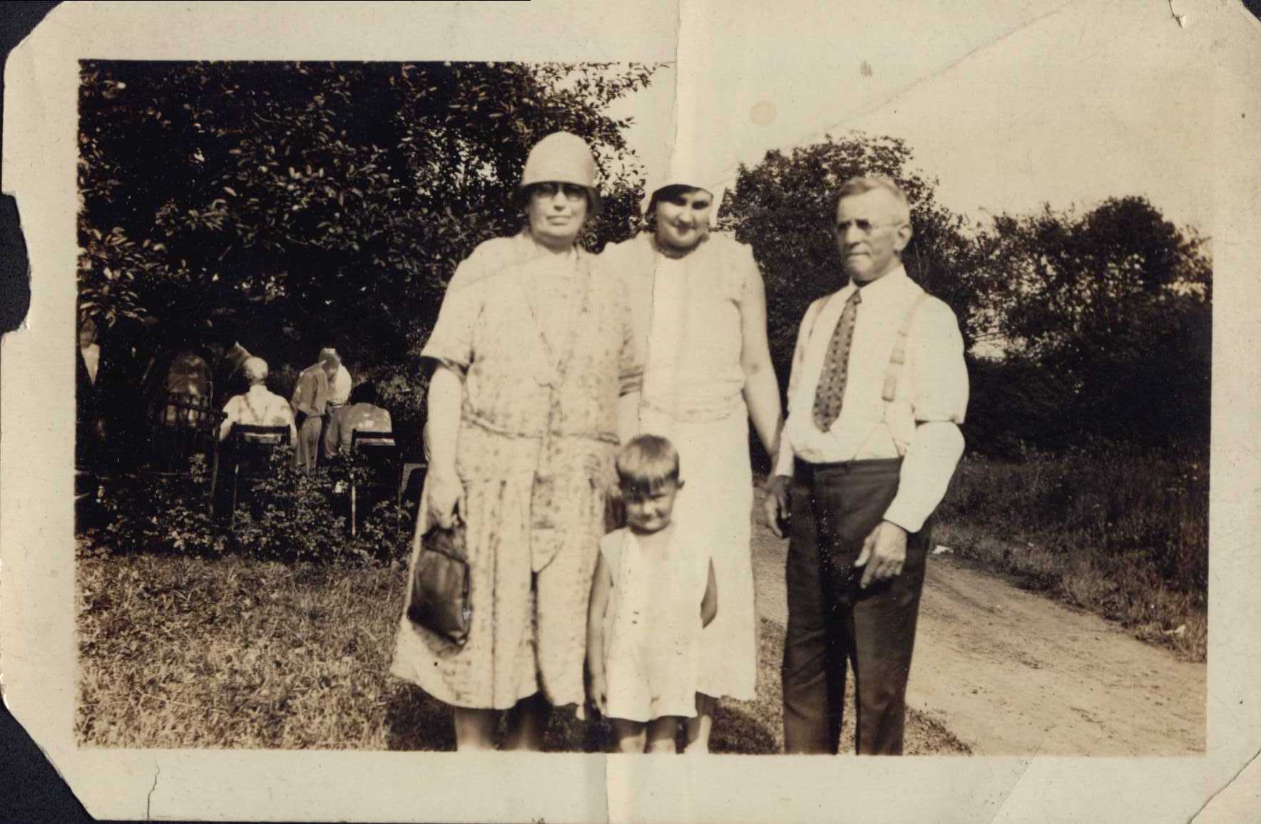 Grandma Eynon, Grace Eynon, and George Eynon, undated